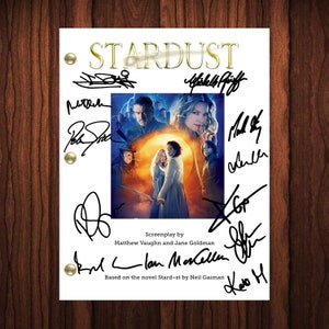 Stardust Movie Autographed Signed Movie Script Reprint Full Screenplay Full Script Charlie Cox Michelle Pfeiffer