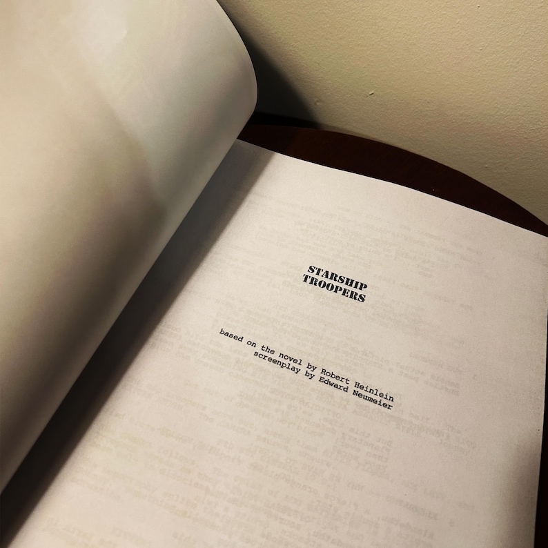 Starship Troopers Movie Autographed Signed Movie Script Reprint Full ...