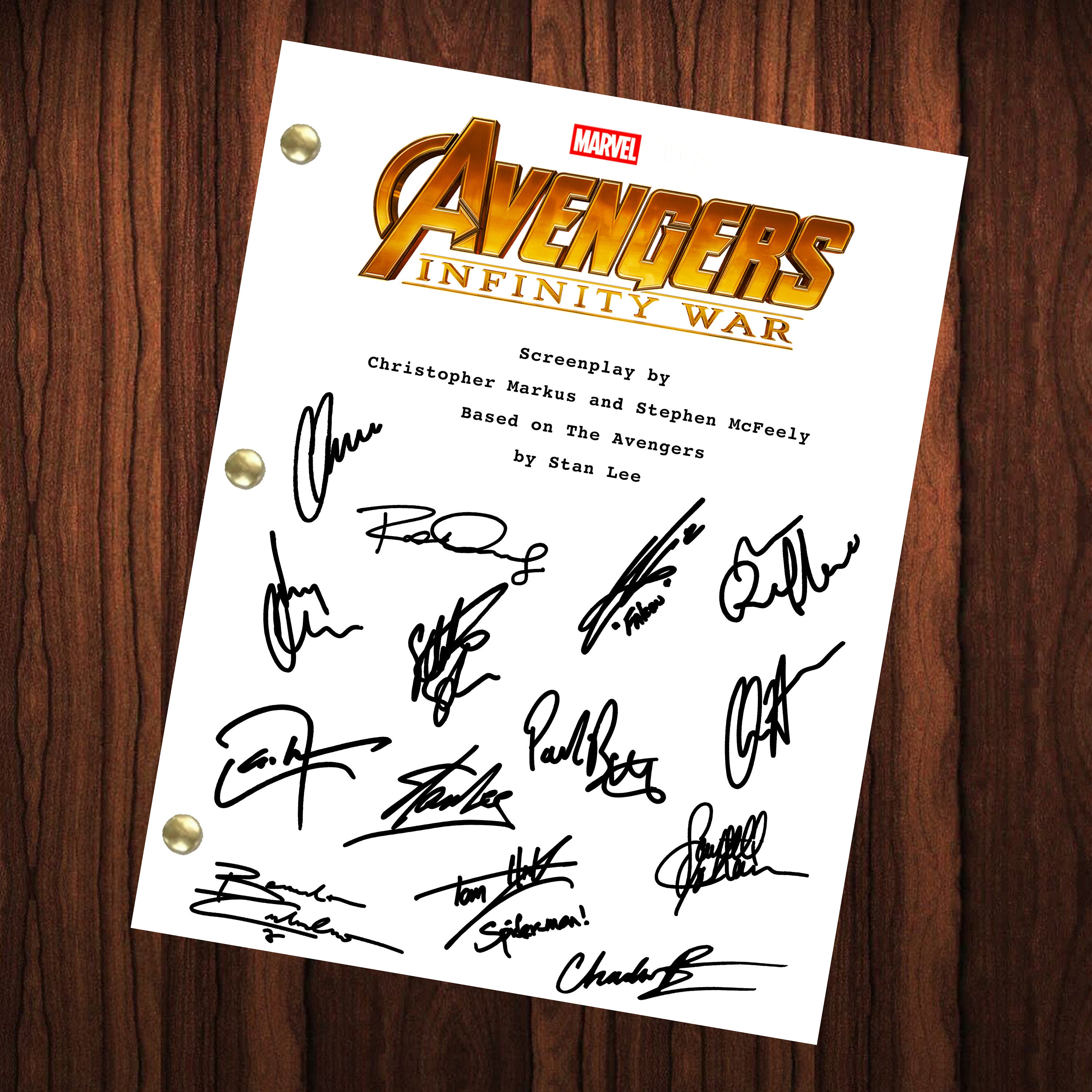 Avengers autograph - Etsy 日本