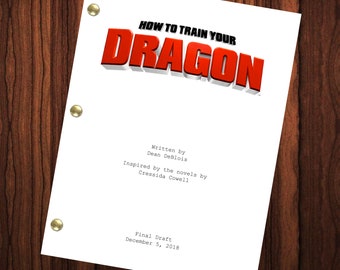 How To Train Your Dragon Movie Script Full Screenplay Full Script Movie Reprint Movie