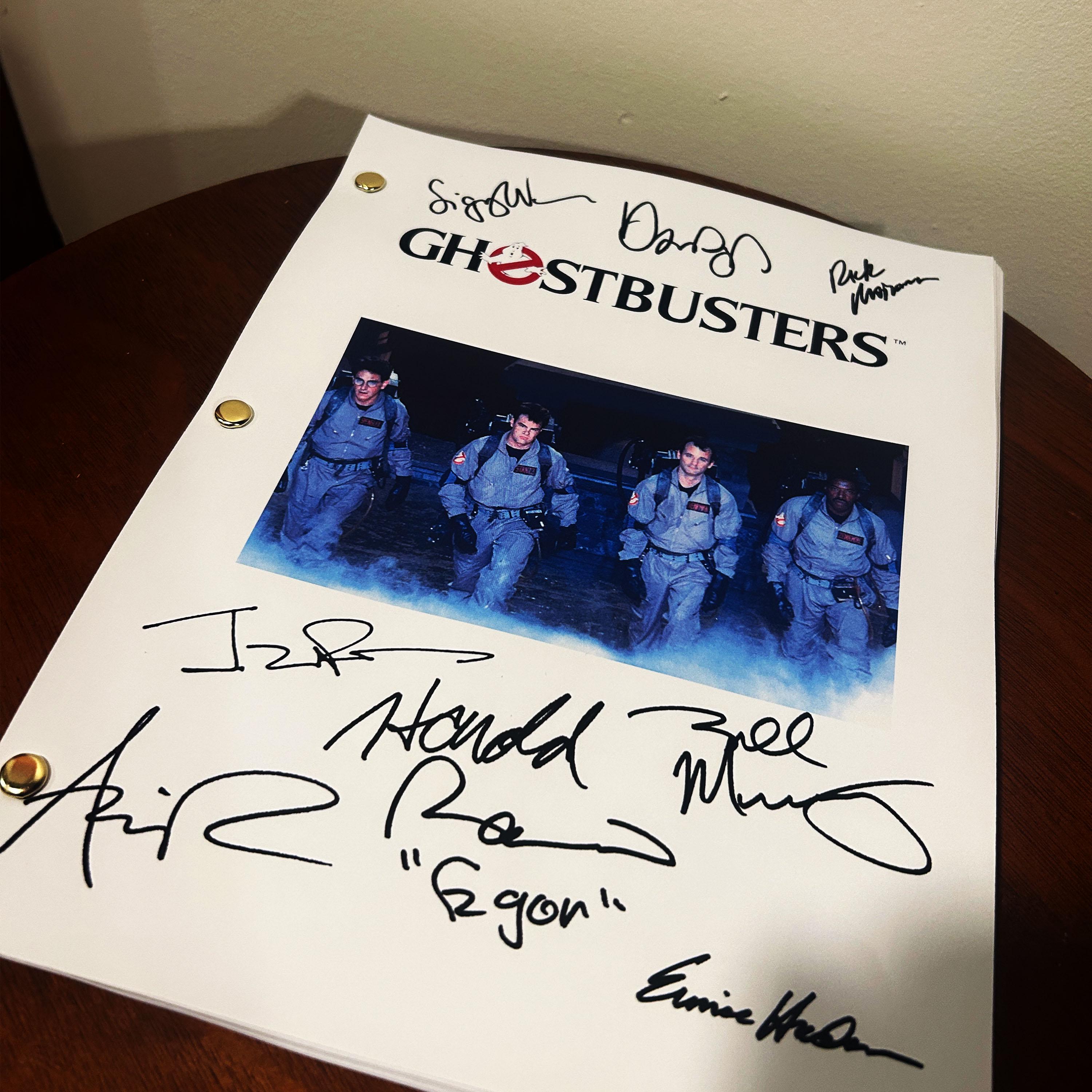Ghostbusters 3 Script Ghostbusters Movie Script Reprint Autographed Cast Signed Full ...