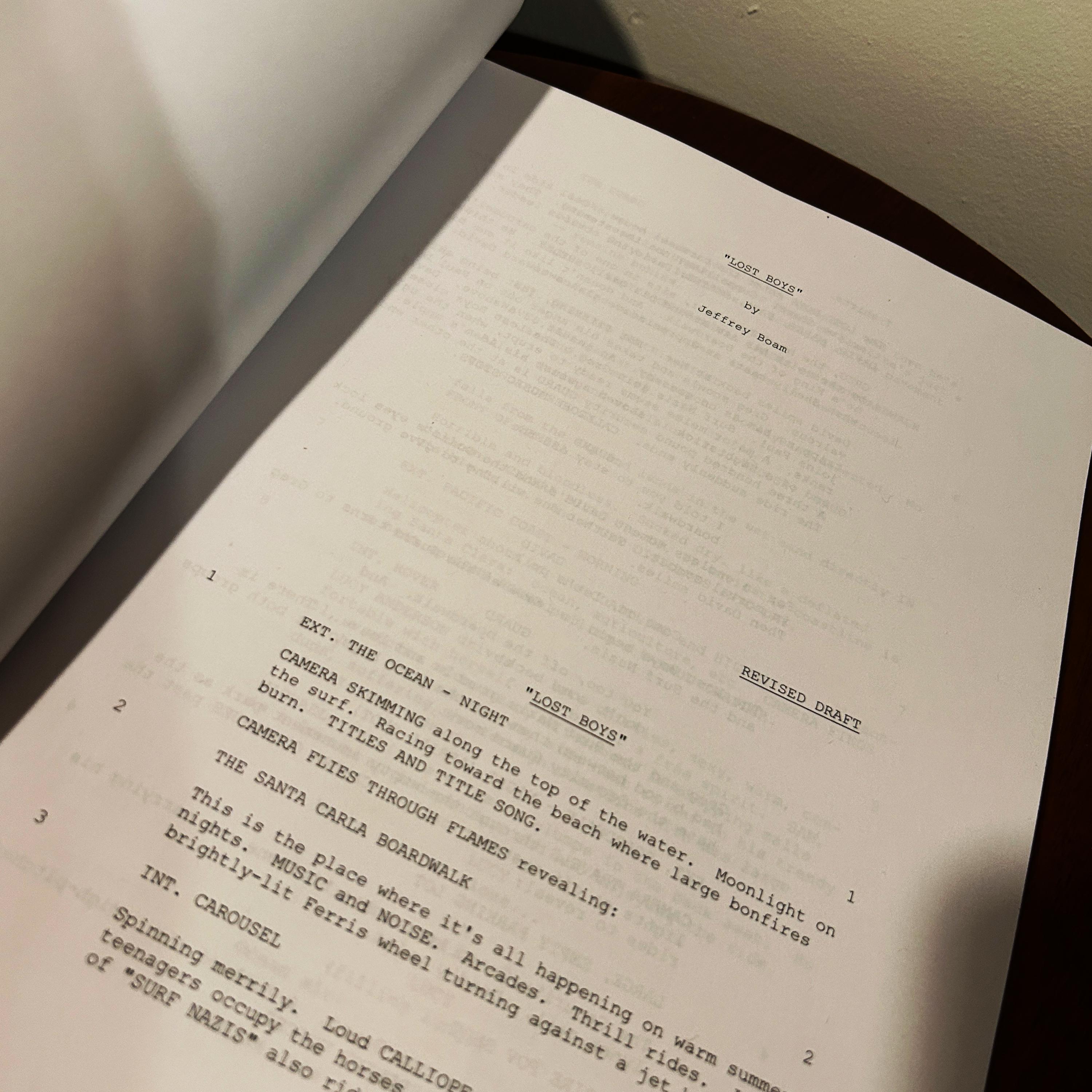 The Lost Boys Movie Autographed Signed Movie Script Reprint Full ...