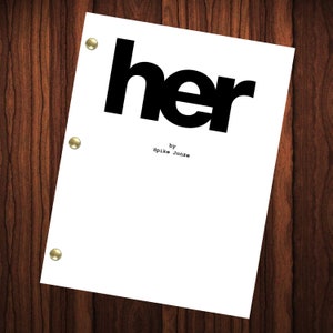 Her Movie Script Full Screenplay Joaquin Phoenix Science Fiction