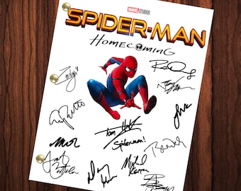 スパイダーマン ホームカミング 直筆サイン入り台本 全文トラン