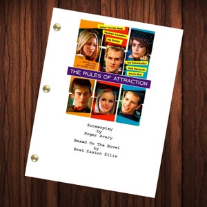 The Rules Of Attraction Movie Script Reprint Full Screenplay Full Script Ian Somerhalder