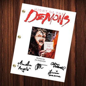 Night of the Demons Movie Signed Autographed Script Full Screenplay Full Script Reprint  Angela Franklin