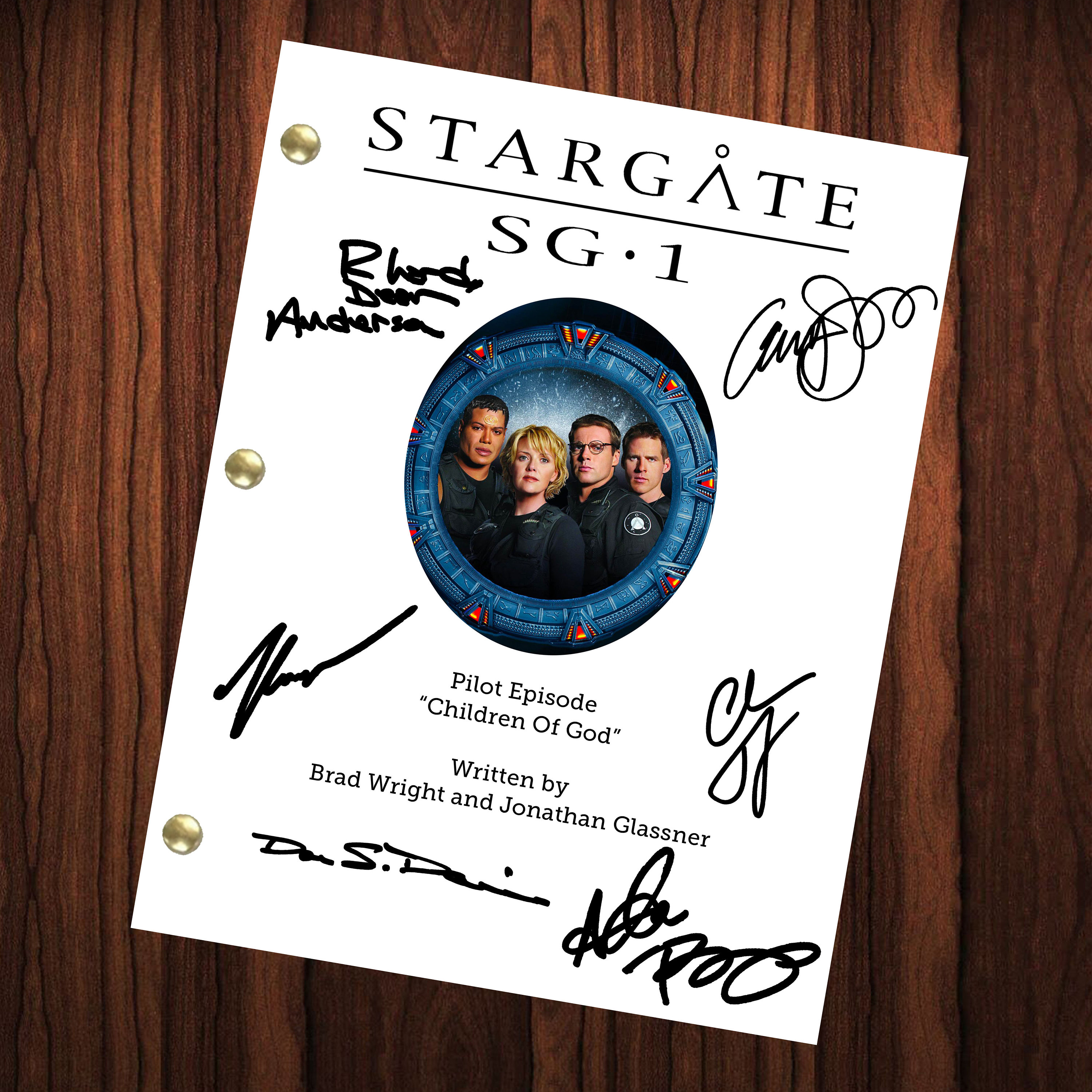 Stargate SG-1 Signed Autographed Reprint Script Full Screenplay Pilot ...