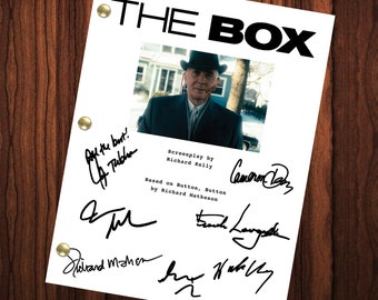 The Box Horror Movie Script Autographed Signed Script Reprint Cameron Diaz Richard Matheson Cast Signed