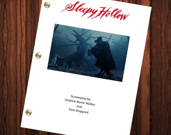 Sleepy Hollow filmscript Volledig scenario Volledig script Filmherdruk Horror Johnny Depp Ichabod Crane Christina Ricci
