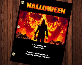 Rob Zombie Halloween Movie Script Reprint Full Screenplay Full Script Horror Movie Cinema