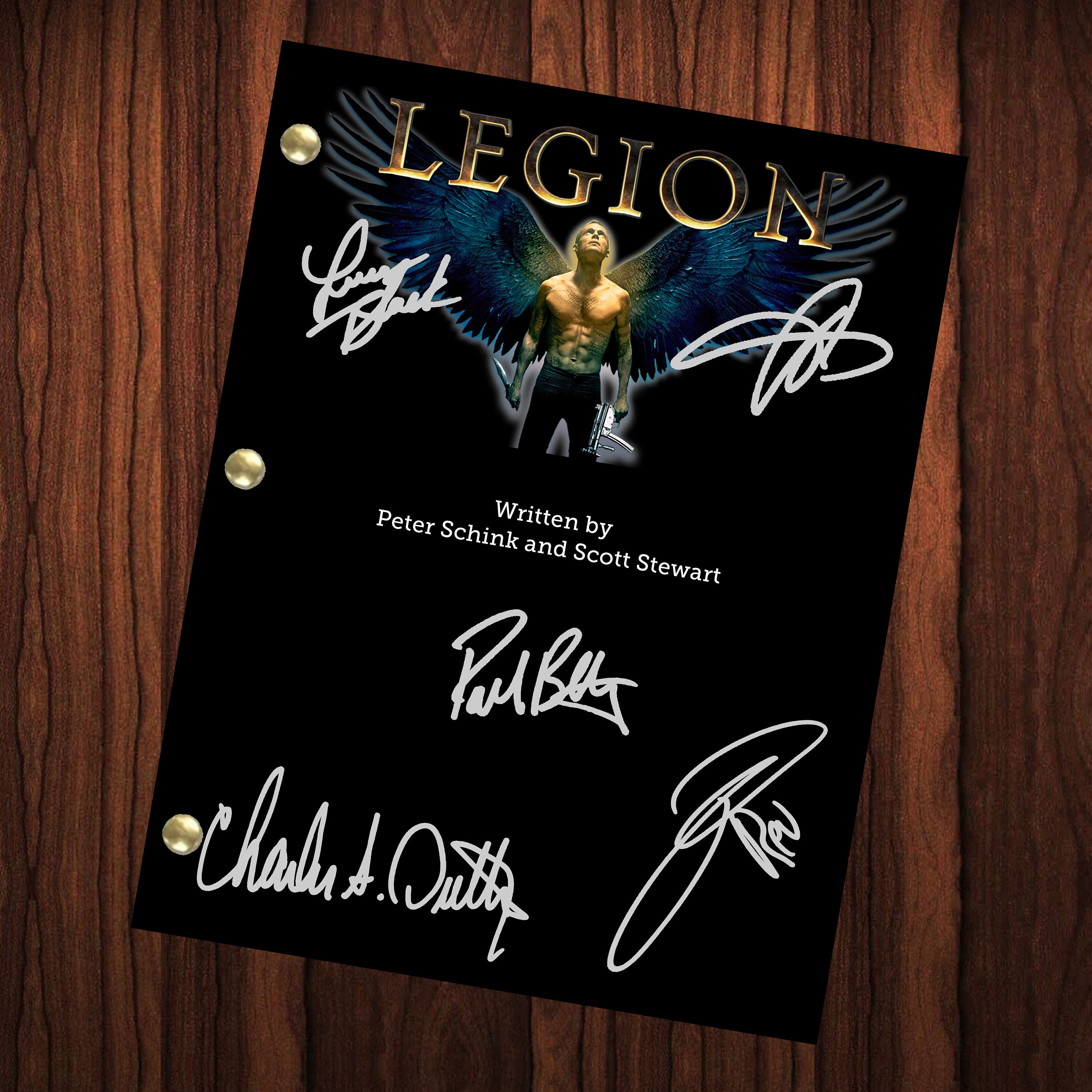 Legion Movie Script Autographed Reprint Full Screenplay Full Script Horror Supernatural Film Paul Bettany