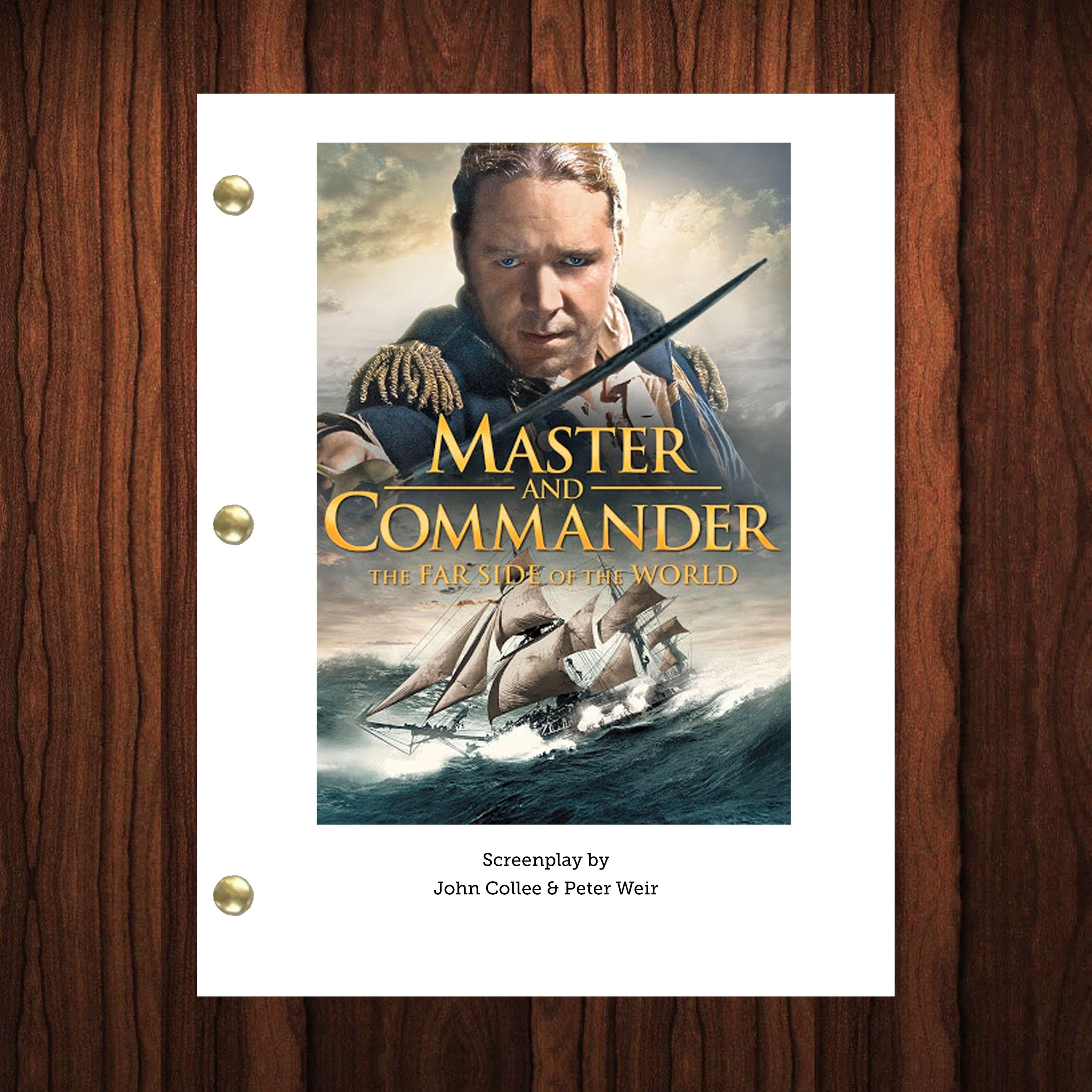 Commander Call Script Master and Commander Movie Script Full Screenplay Full Script Movie ...