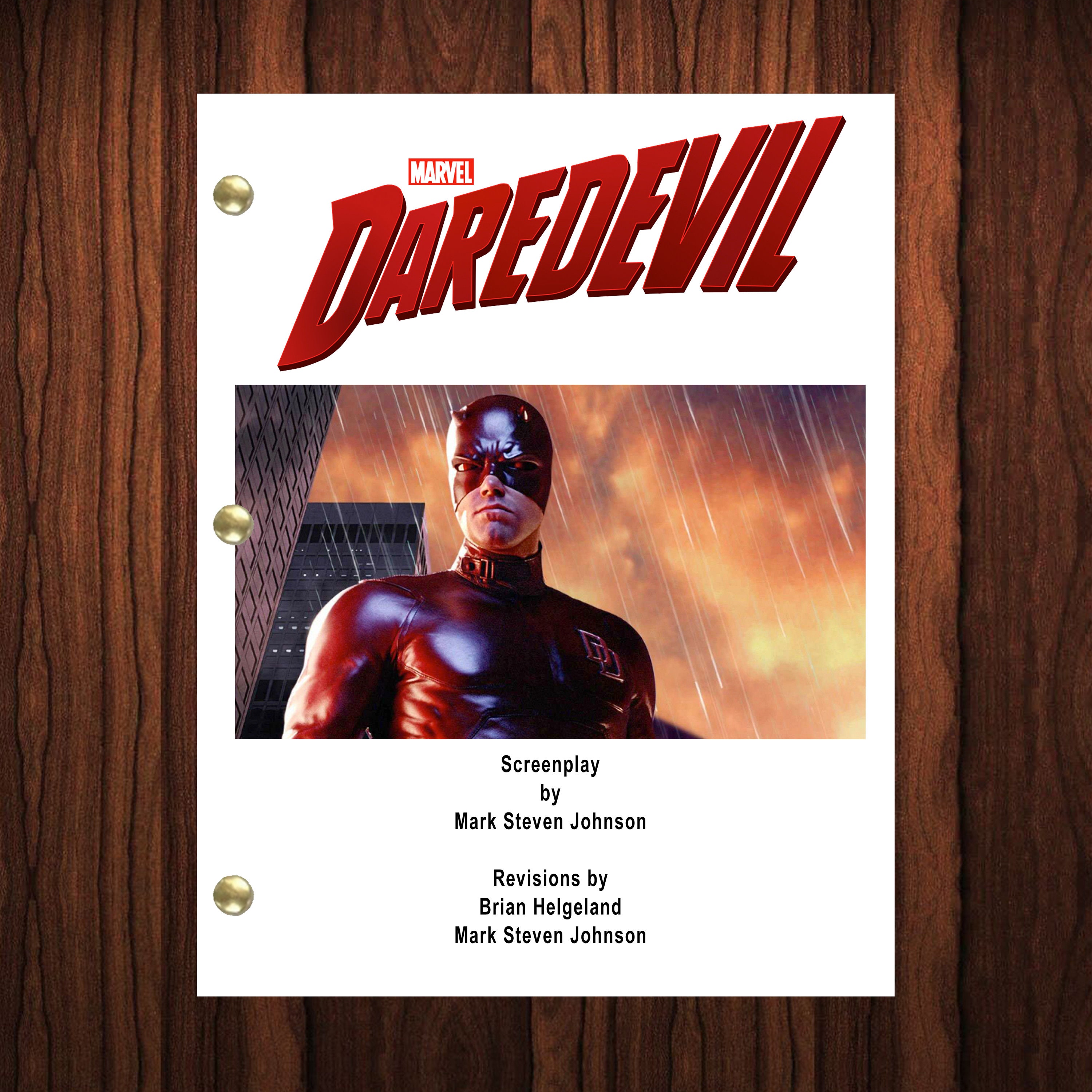 Daredevil Show Script Daredevil Movie Script Reprint Full Screenplay Full Script Ben Affleck ...