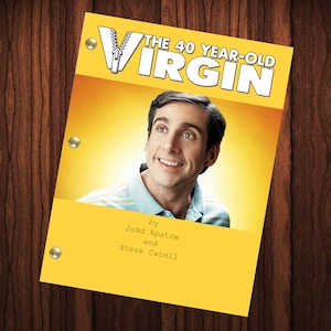40 Year Old Virgin Movie Script Reprint Full Screenplay Full Script Steve Carell