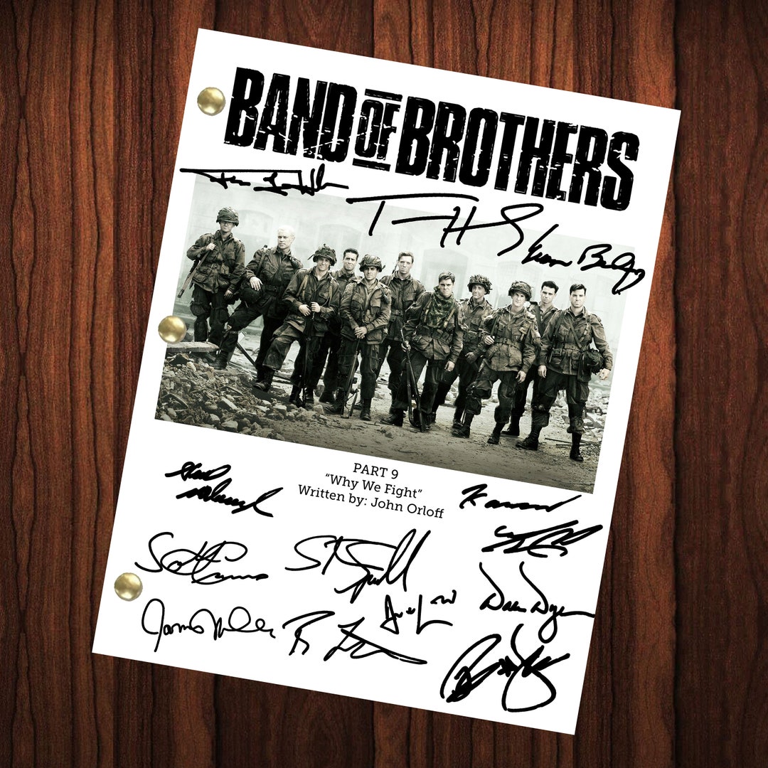 Band of Brothers Signed Autographed Reprint Script Full Etsy UK