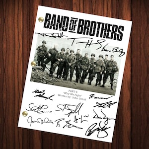 Band Of Brothers Signed Autographed Reprint Script Full Screenplay Why We Fight Episode Full Cast Autograph Tom Hanks Steven Spielberg