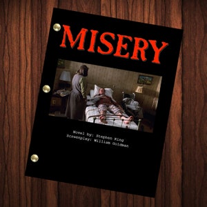 Misery Movie Script Reprint Full Screenplay Full Script Stephen King
