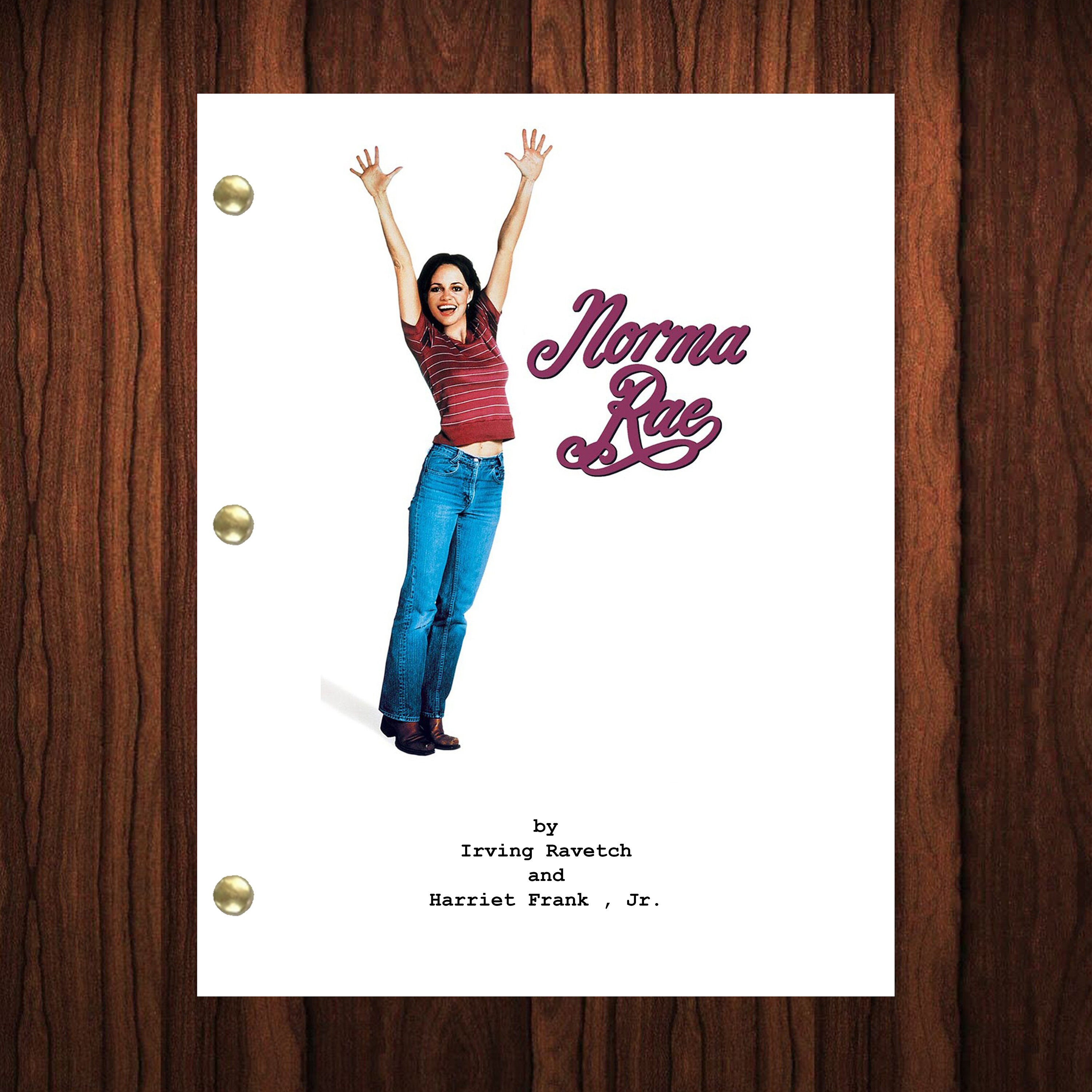 Script Norma Norma Rae Movie Script Reprint Full Screenplay Full Script Crystal Lee ...
