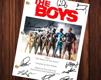 The Boys Signed Autographed Script Full Screenplay Full Script Reprint The Boys TV Show