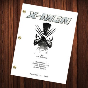 Guión de la película X Men Reimpresión Guión completo Guión completo X-Men Hugh Jackman Wolverine X 24