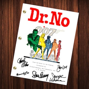 James Bond Dr No Signed Autographed Script Reprint Full Screenplay Sean Connery