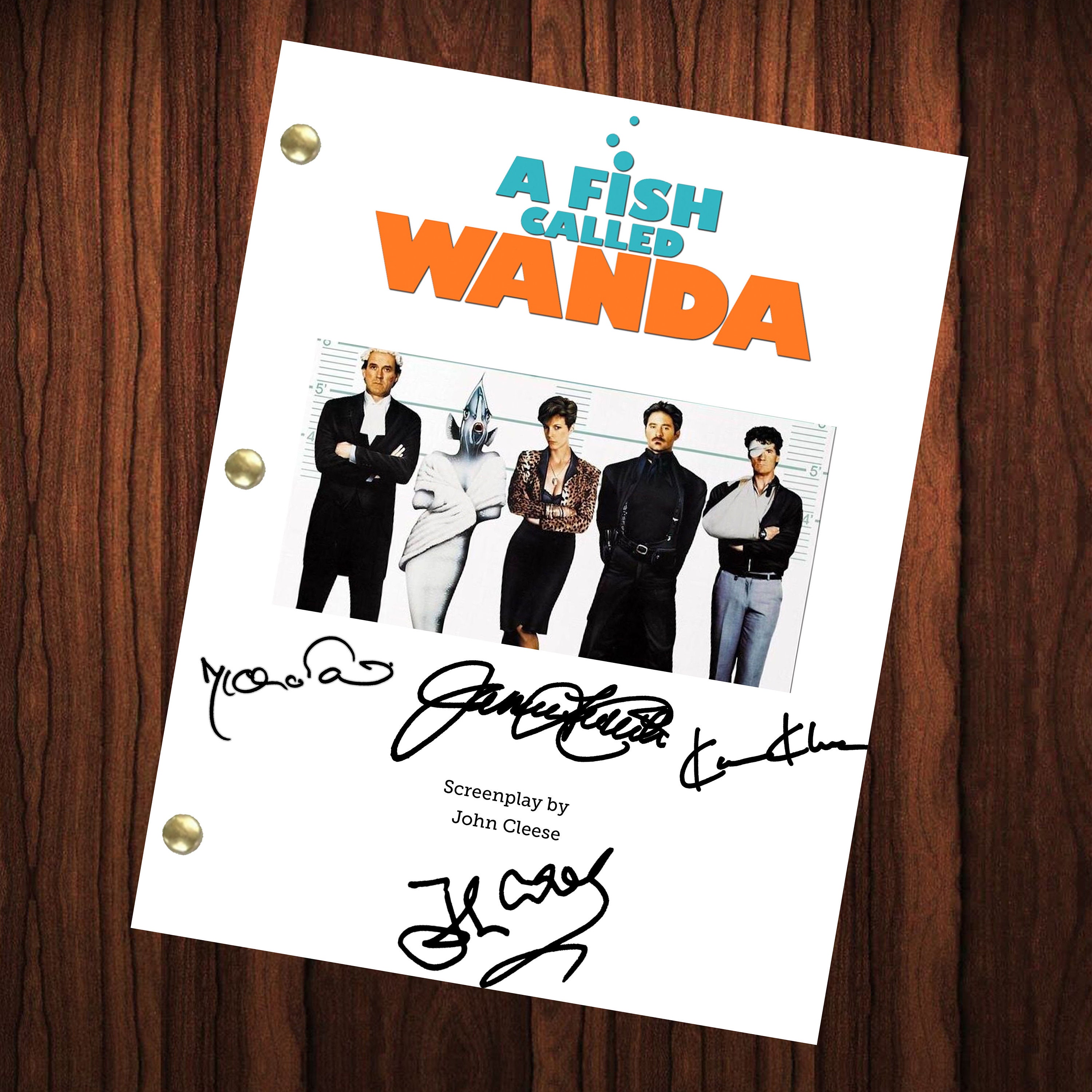 Wanda Script A Fish Called Wanda Autographed Signed Script Reprint Cast Signed ...