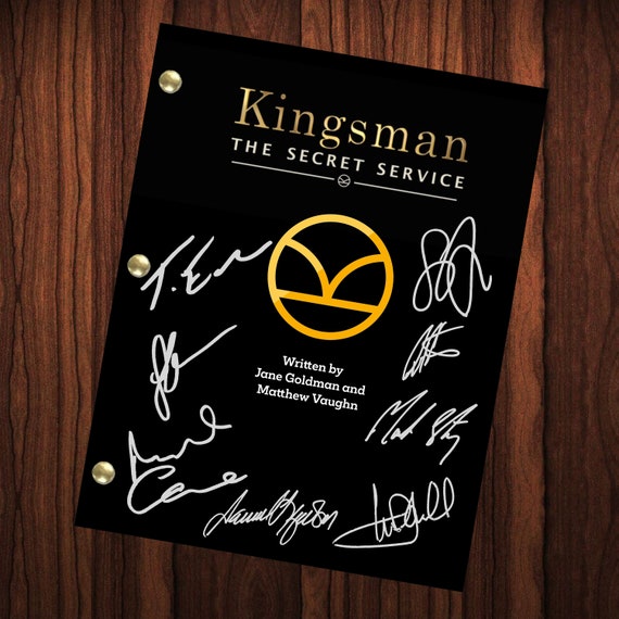 Kingsmen Movie Signed Autographed Script Full Screenplay Full