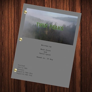 Twin Peaks Pilot Folge TV-Serie Drehbuch Komplettes Drehbuch David Lynch