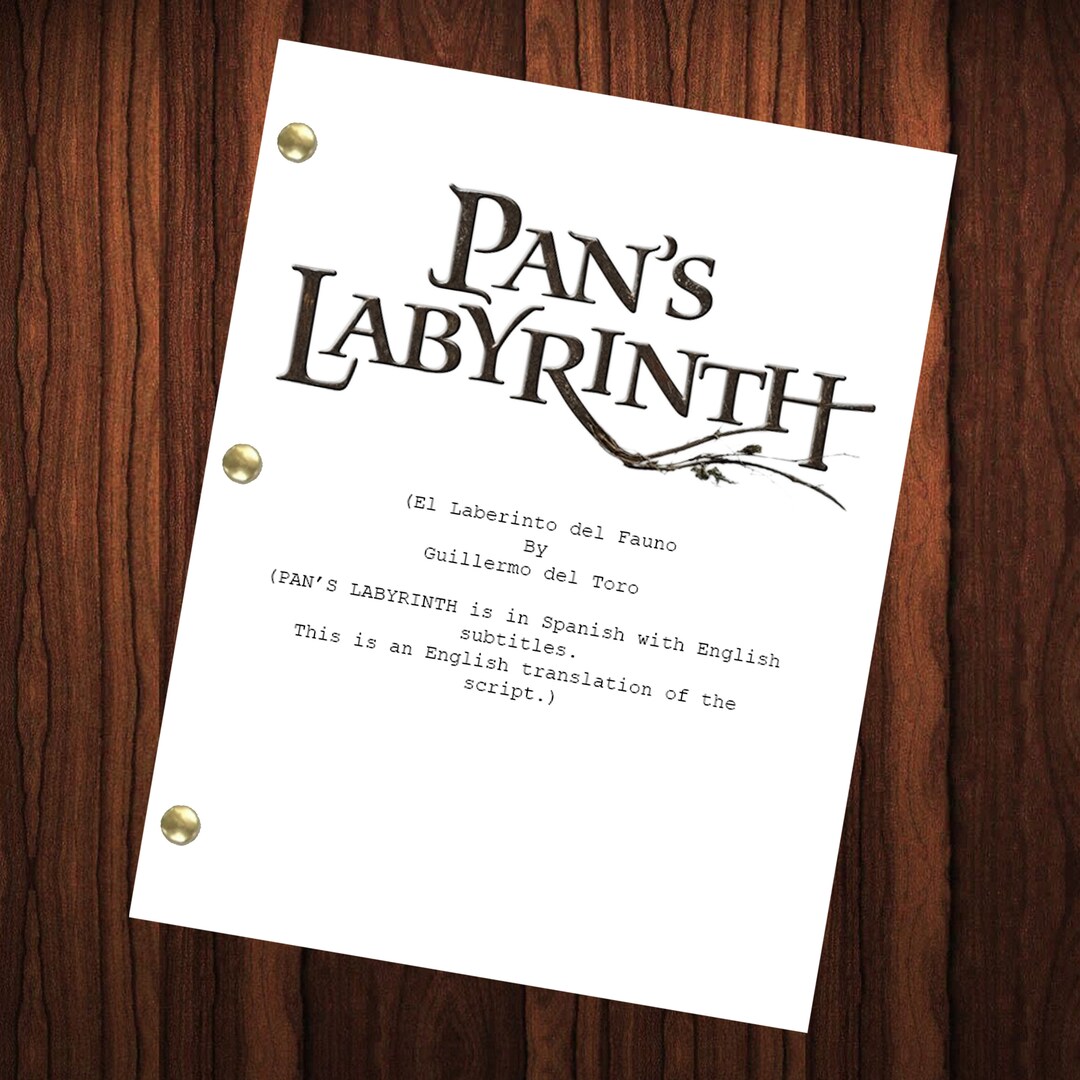 Pan's Labyrinth Movie Script Reprint Full Screenplay Full Script ...