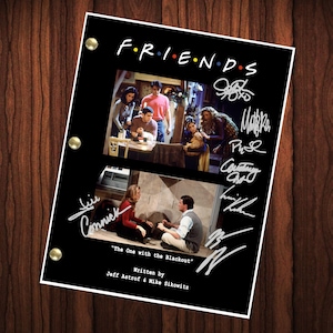 Matthew Perry Friends Unterschrieben Autogrammiertes Skript Vollständiges Drehbuch Vollständiges Skript Nachdruck The One With The Blackout Episode