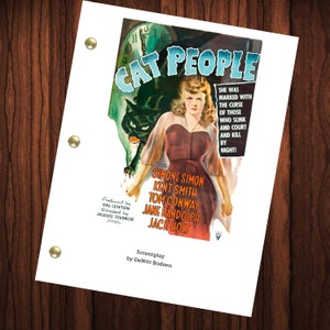 Cat People Movie Script Reprint Full Screenplay Full Script