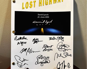 Guión de la película Lost Highway Guión autografiado Guión completo Guión completo Reimpresión David Lynch