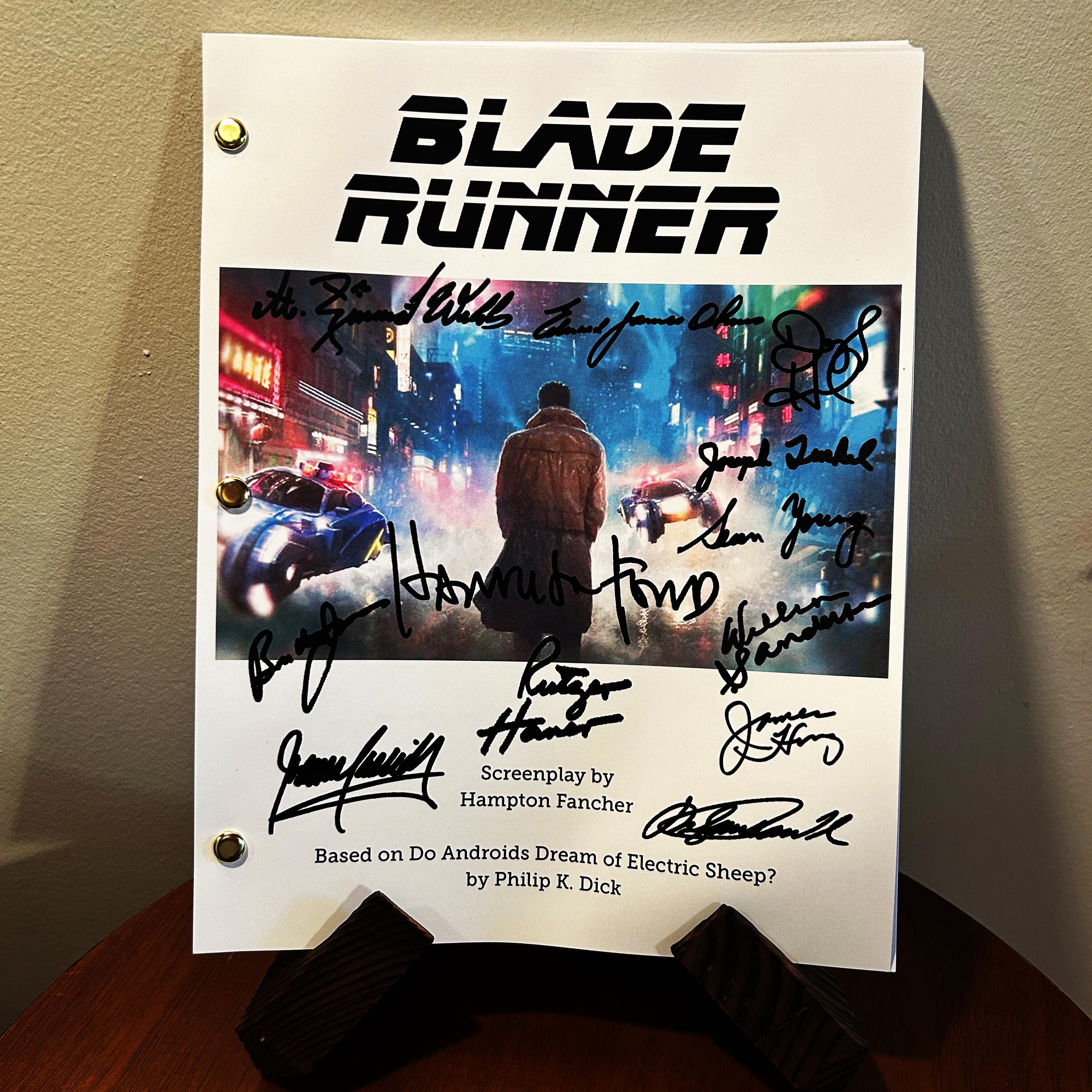 Blade Runner Autographed Signed Movie Script Reprint Full Screenplay ...