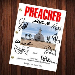 Preacher Signiert Autogramm Nachdruck Skript Volles Drehbuch Pilot Episode Vollbesetzung Autogramm Preacher Tv Show