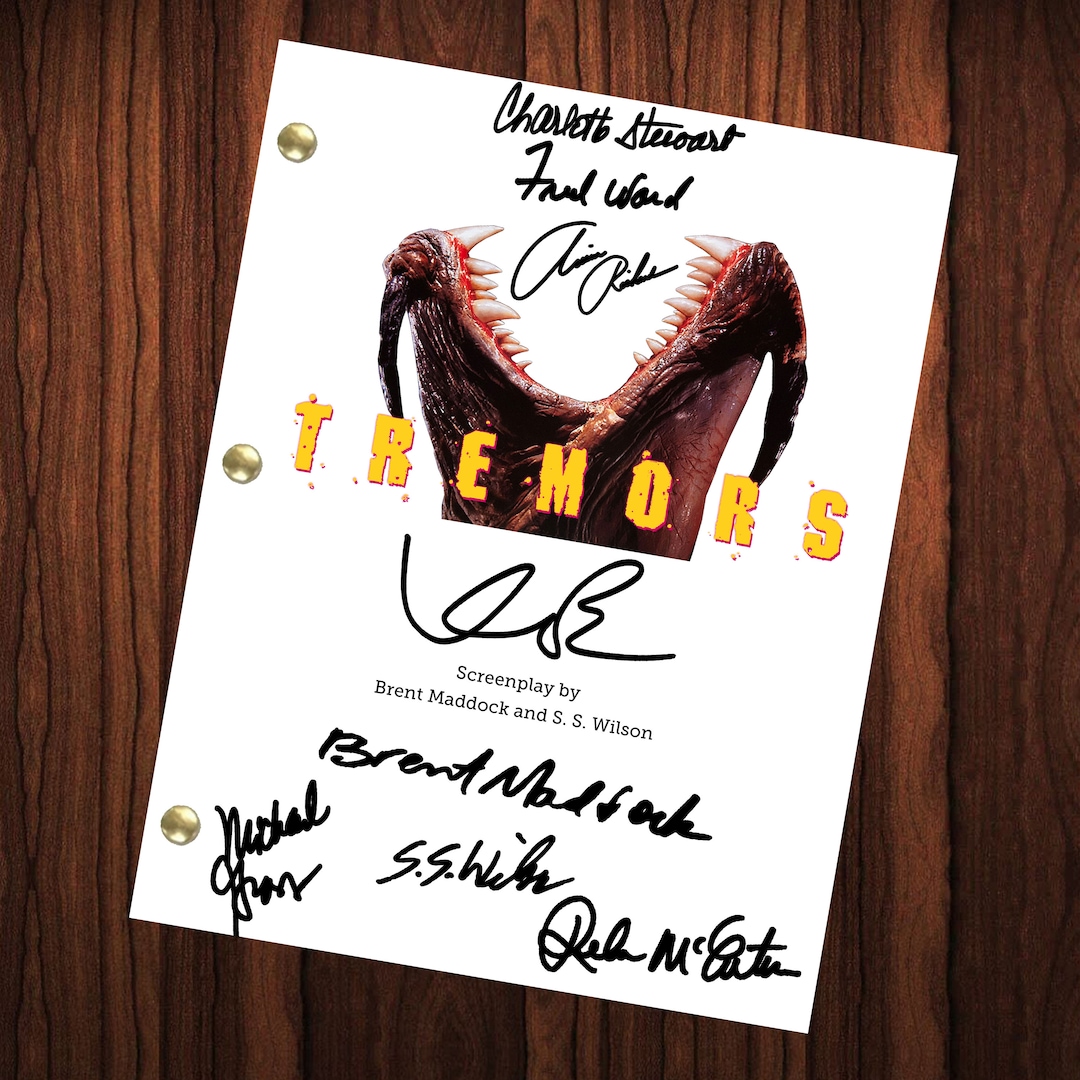 Tremors Movie Signed Autographed Script Full Screenplay Full Script ...