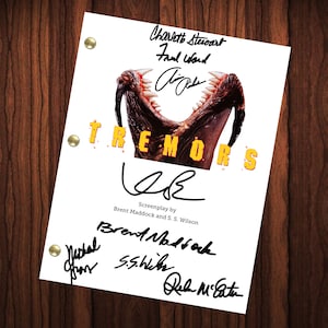 Tremors Movie Signed Autographed Script Full Screenplay Full Script Reprint Kevin Bacon