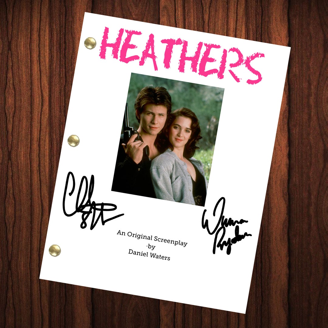 Heathers Movie Script Autographed Script Full Screenplay Full Script