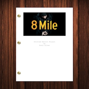 8 Mile Movie Script Reprint Full Screenplay Full Script Eminem Slim Shady