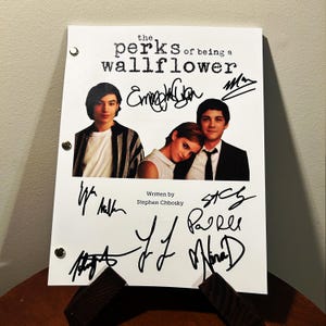 Perks Of Being A Wallflower Signed Autographed Script Full Screenplay Full Script Reprint