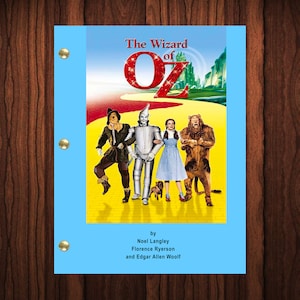 The Wizard Of Oz Movie Script Reprint Full Screenplay Full Script Judy Garland Ray Bolger