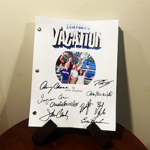National Lampoon's Vacation Signed Autographed Script Full Screenplay Full Script Reprint Chevy Chase Clark Griswold