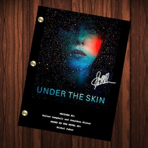 Ristampa della sceneggiatura autografata sotto la pelle Scarlett Johansson ha firmato la ristampa autografa del cast della sceneggiatura completa