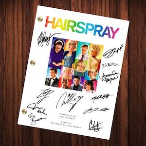 Hairspray Movie Signed Autographed Reprint Script Full Screenplay Broadway Musical