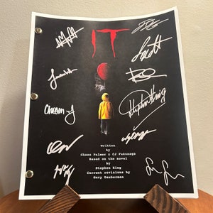 IT Movie Autographed Signed Movie Script Reprint Full Screenplay Full Script Stephen King Bill Skarsgård Autographed Killer Horror Film