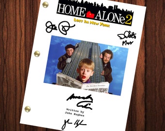 Home Alone 2 Lost In New York Signed Autographed Script Full Screenplay Full Script Reprint Macaulay Culkin