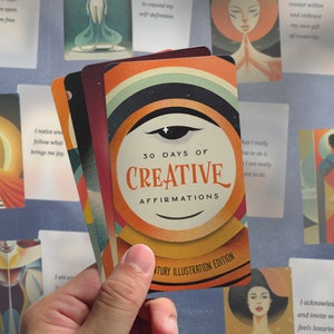 30 biglietti di affermazione stampabili per ispirare la creatività (edizione illustrata di metà secolo)