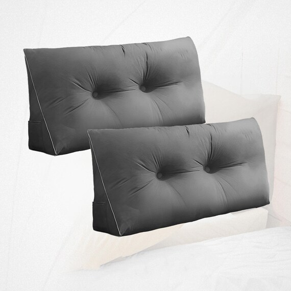 Large Headboard Bed Rest Pillow, Triangular Bed Backrest Pillow