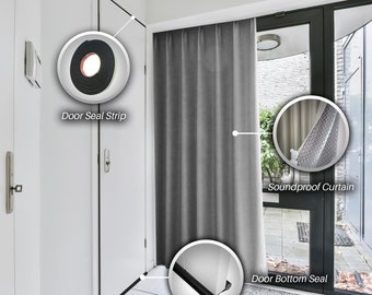 ArrowzoomUSA Window Panels Linen Soundproof Noise Control Curtains Custom Made for Bedroom Livingroom KK1434