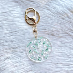Faith Cross Keychain | Christian Clear Acrylic Keyring | Budget Binder Keychain | Gold Hardware Keychain