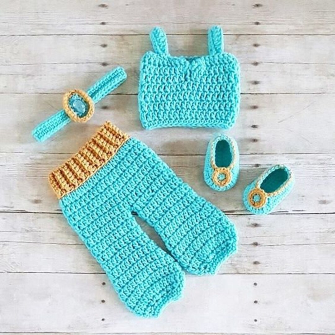 Baby Jasmine Inspired Costume Crochet Princess Jasmine Hat Etsy